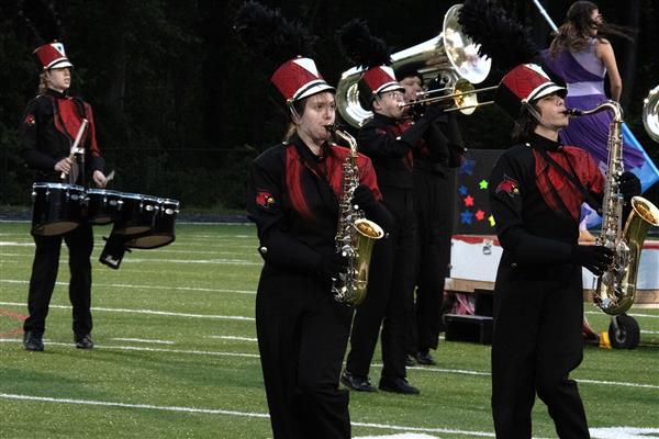 Crofton High School Marching Band Performing